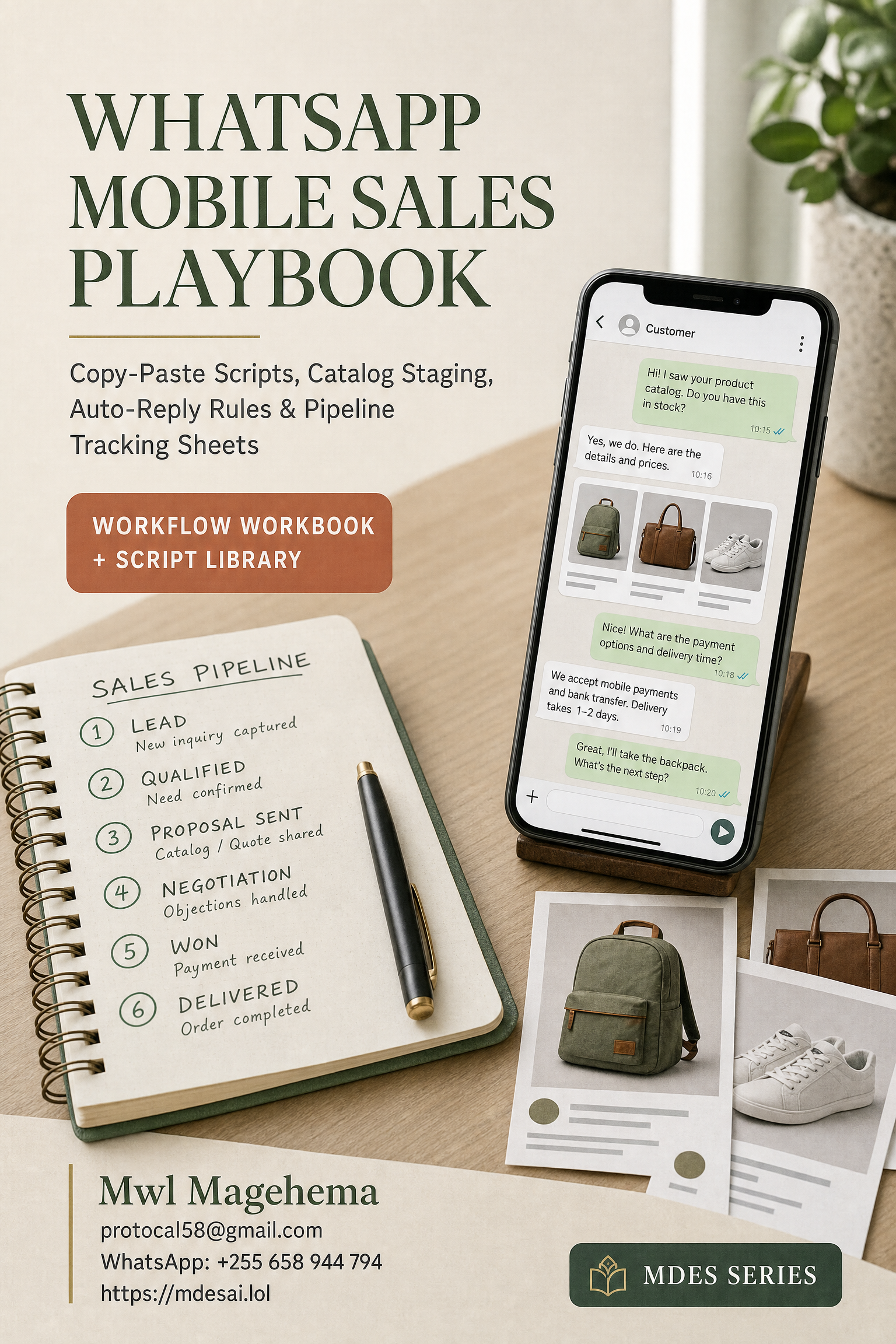 WhatsApp Mobile Sales Playbook — book cover